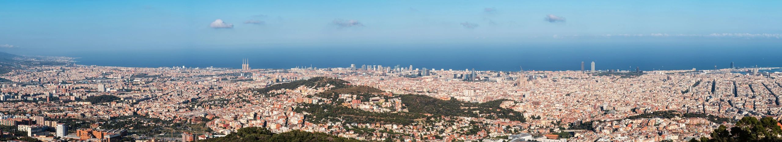 Panorámica del skyline de Barcelona